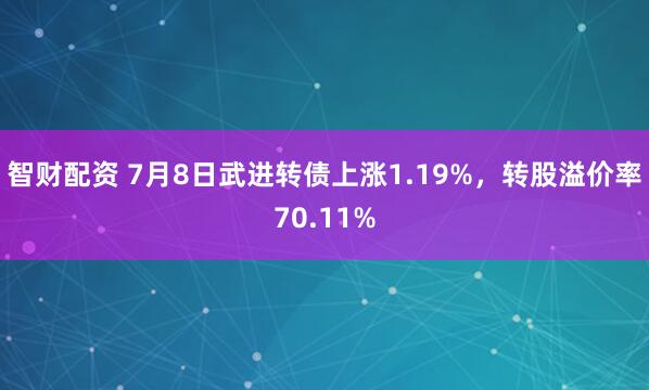 智财配资 7月8日武进转债上涨1.19%，转股溢价率70.11%