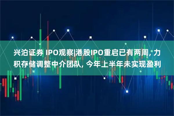 兴泊证券 IPO观察|港股IPO重启已有两周, 力积存储调整中介团队, 今年上半年未实现盈利